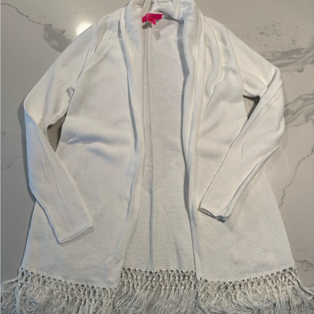 Lilly Pulitzer white Tatum cardigan